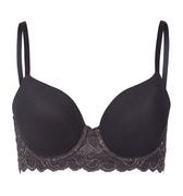 Luxury Moments Lace T-Shirt Bra | Black Pearl 71503-2183